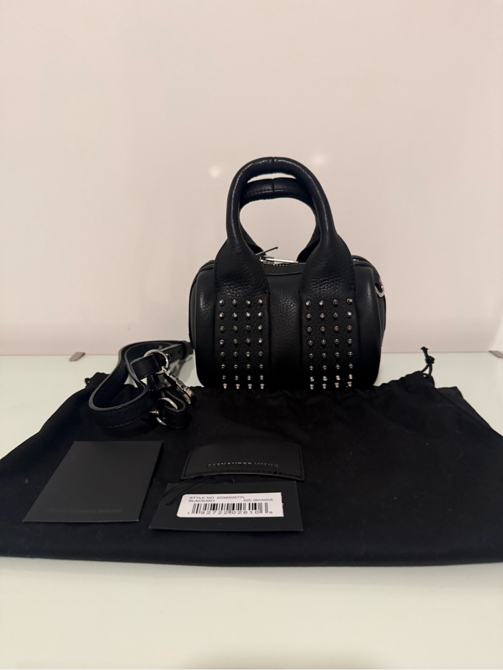 Alexander Wang Black Studded Leather Handbag